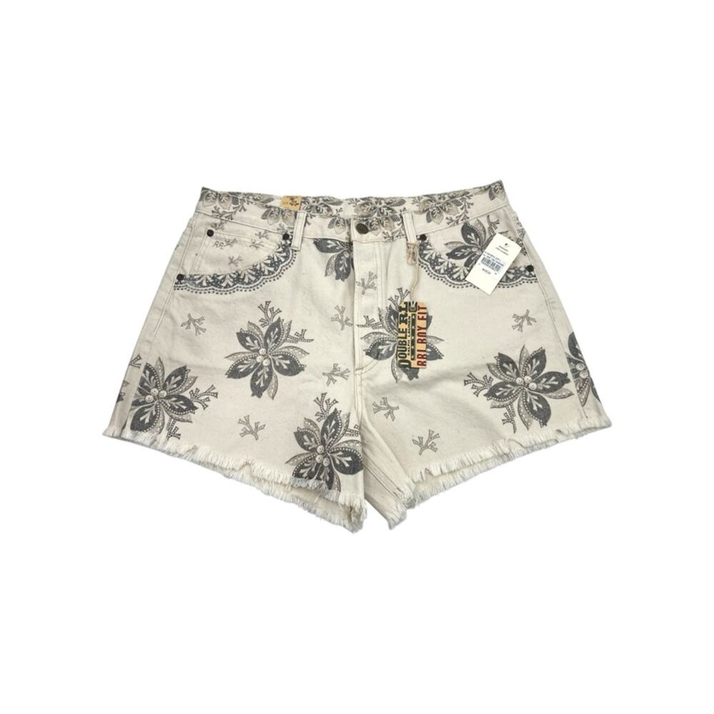 NWT Ralph Lauren double RL Boy Fit Seeded Natural Denim Shorts SZ 31